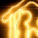 Neon figure "Christmas route", 85 × 75 cm, 896 LED, 220 V, glow warm white