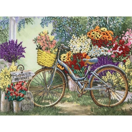Set for embroidery with tapes "Flowers for your beloved"