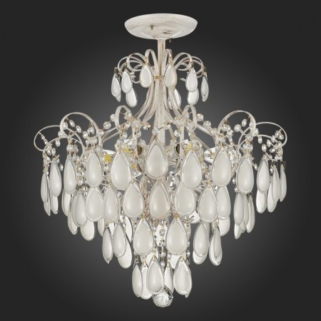 Ceiling EVOLUCE lamp. Sle160302-06. Magonza. 6x60 watts, E14, 50x50x75 cm, golden color-4