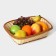 Basket for fruits and bread of the milk chocolate, 24 × 32 cm