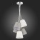 Suspended EVOLUCE lamp. Sle300403-05. Prato. 5x40 watts, E14, 40x40 cm, chromium color
