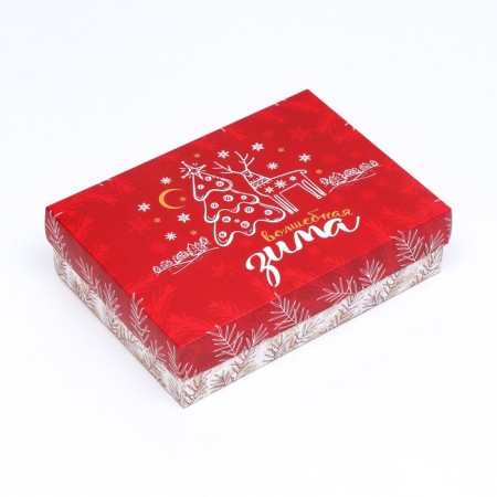 Gift box team "Snowflakes", 21 x 15 x 5.7 cm-7