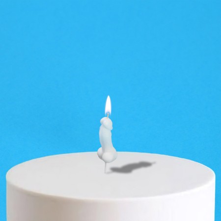 Candle in the cake 18+, white, 2 x 4.5 cm-1