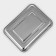 Stainless steel baking sheet, 35 × 26 × 3.5 cm, chrome color
