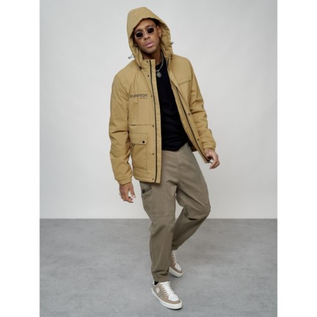 Sports male jacket, size 52, beige color-10