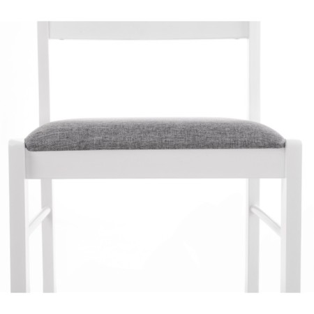 Wooden Camel Stew Massive/Fabric, White/Gray 40.5x43x84 cm-3
