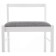 Wooden Camel Stew Massive/Fabric, White/Gray 40.5x43x84 cm