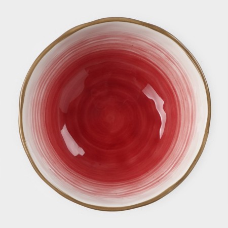 Porcelain shares “Cosmos”, 370 ml, d = 13.1 cm, red color red-1