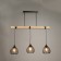 Causte "Arlando" 3he27 40W black 60x20x20-200cm