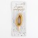 Candle for the cake digit "Golden", 5.5 cm, number "0"