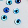 Decor for creativity Glass "Blue Eye" d = 0.9 cm set 10 pcs mix