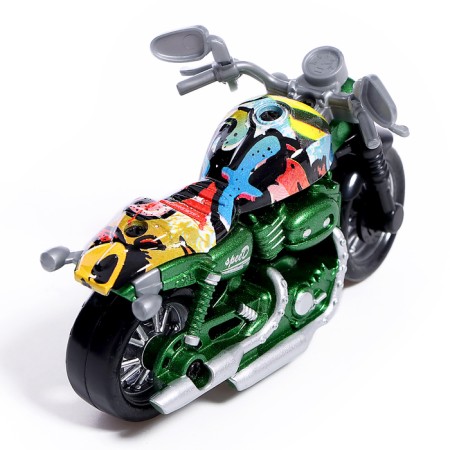 Metallic motorcycle "Chopper", color mix-2