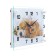 Watch wall, interior "puppy and bear", silent, 20 x 26 cm