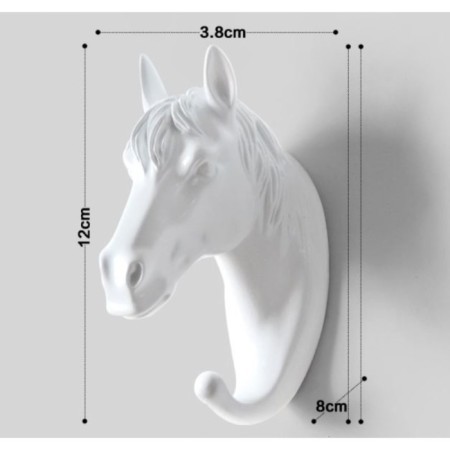 Nast-light decor "Horse" 12 x 3.8 cm, white-5