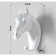 Nast-light decor "Horse" 12 x 3.8 cm, white