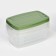 A set of food shares, 3 pcs: 1 l, 18.5 × 12 × 7 cm, rectangular, green color