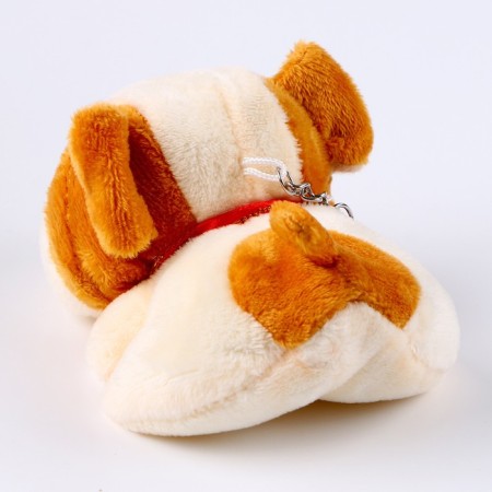 Soft toy "puppy", on a key fob, color mix-7