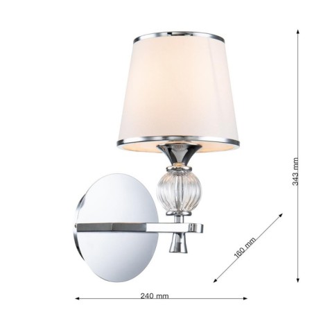 Wall lamp Aureola 160 mm, 160 mm, 240 mm, E14 40W-2