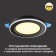 Luminer built -in LED NovOCH. Span, 6W, LED, 30x110x110 mm, black color