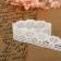 Knitted lace, 27 ± 3 mm × 2.7 ± 0.5 m, white color