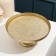 Serving dish for the cake "Link", d = 21 cm, on the leg, gold color