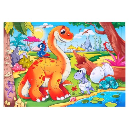 Puzzle-frame "Dinosaurs No. 7", 24 elements