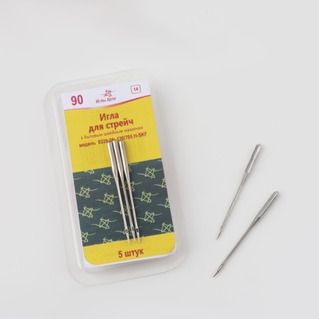 Needles for household sewing machines, Streich, No. 90, 5 pcs-1
