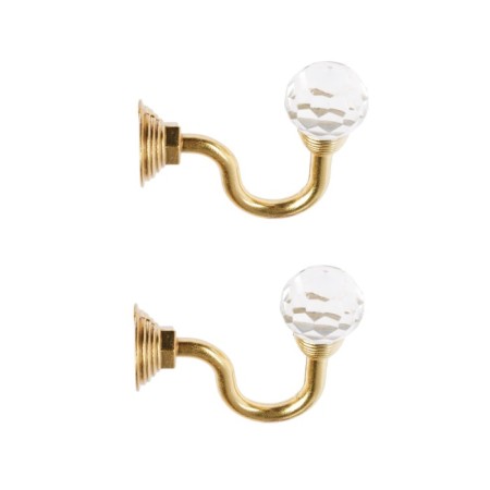 Hook for curtains ks007, one -rod, color gold