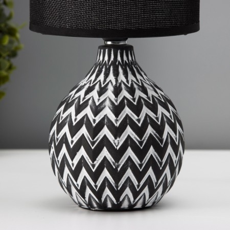 Traffic lamp with lampshade Risalux "Ruby", E14, 40 W, white-black, 13 × 13 × 27 cm-3