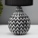 Traffic lamp with lampshade Risalux "Ruby", E14, 40 W, white-black, 13 × 13 × 27 cm