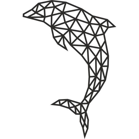 Wall panel made of wood, a prefabricated model, Ewa Design, dolphin-1