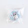 Hair crab, hairpin "cat", blue color, 5 x 5 x 3.5 cm