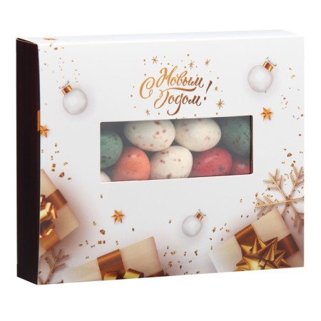 New Year. Chocolate dragee "quail eggs" Golden New Year, 100 g-1