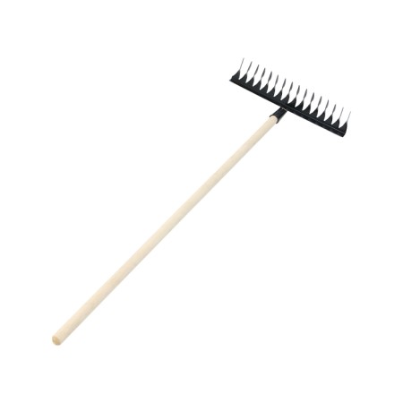 Robes straight, 16 twisted teeth, wooden stalk-4