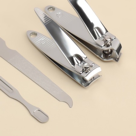 Manicure set "Nice Day", 6 items, in case, pink color-4