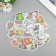 Plastic stickers "on the pond" set 60 pcs 10x12 cm