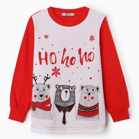 Pajamas for a boy, red color, height 116 cm-1