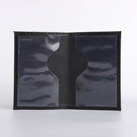 Cover for passport, black color-5