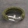 Bracelet-pair with a metal fastener 23cm, paracord 3 m, khaki