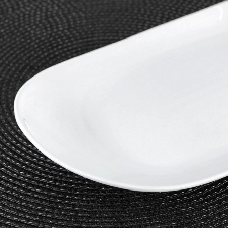 Oval porcelain oval porcelain, 28 × 16 cm, white color-3