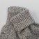 Male gloves from Mongolian wool, gray color, size 20-24