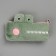 Penal school soft "crocodile", 20x8 cm, plush, green