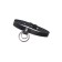 Pecado BDSM chocker-sewer, ring in the ring, genuine leather, black