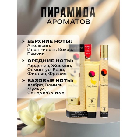 Perfume set female Fariy Always: Toilet water, 35ml + body lotion, 35ml-1