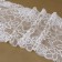 Lace elastic fabric, 190 mm × 2.7 ± 0.5 m, white color