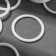 Ring for curtains, d = 40/50 mm, 10 pcs, white color