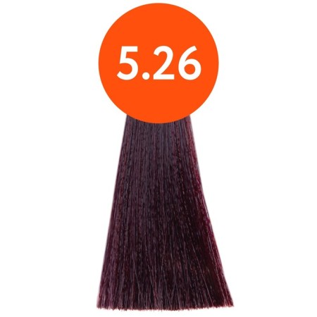 Cream-color hair Permanent Ollin Professional N-Joy, tone 5/26, Light brown-haired purple, 100 ml-1