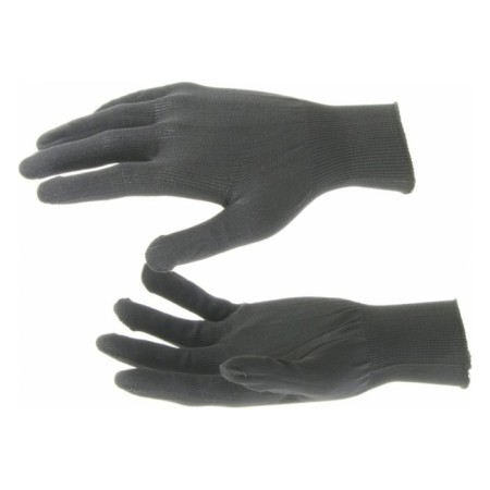 Gloves of nylon garden, knitting class 13, size 10. Black