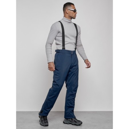 Semi-combinezone ski insulated male winter, size 48, dark blue color-2