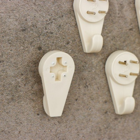 Fastening for the picture CJSC Plastic, large, white color-2